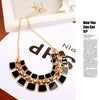 Trendy Necklaces Pendants Link Chain Collar Long Plated Enamel Statement Bling
