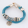 Fashion Punk Vintage Rope Letter Ribbon Chain Charm Bracelet &Bangle