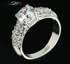 Engagement Wedding Finger Rings Diamond Rhinestone Jewelry