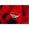 Ruby Crystal Fashion Silver Plated Diamond Jewelry Wedding Rings