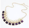Trendy Necklaces Pendants Link Chain Collar Long Plated Enamel Statement Bling