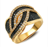 Cocktail rings bague femme diamond jewelry luxury cubic zirocnia rings