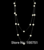 Pearl Jewelry Multi Layer Gold Color Long Necklace Created Pearl