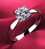 Diamond Rings for women 18K platinum plated Engagement