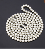 European Style Pearl Jewelry Round White Black Bead Multi Layer Long Pearl Necklace