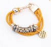 Fashion Punk Vintage Rope Letter Ribbon Chain Charm Bracelet &Bangle