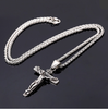 INRI Jesus Piece Pendant Christian Vintage Stainless Steel Necklace Men